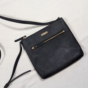 KATE SPADE New York Laurel Way Rima Bag Black Gold Crossbody Chic Classic